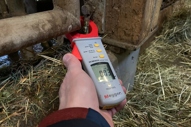 Messgerät für Streustrommessung, Streustrommessungen Landwirtschaft